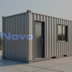 ТМ-01 СП - четырёхметровый торговый киоск из сэндвич-панелей с большим витринным окном 