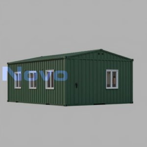 МД-63 - одноэтажное модульное здание из трёх блок-контейнеров, отделанных цветным профлистом C8 
