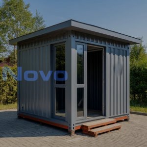 ПБК-08 ДВП - пост охраны на базе блок-контейнера, отделанный оцинкованным профлистом C8 