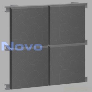 Стеновые кассеты под камень 1107х600, 1 мм, закрытые, порошковое покрытие 