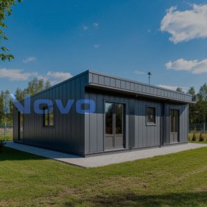 БМ-46 СП - одноэтажное модульное здание из двух блок-контейнеров &laquo;сэндвич&raquo; для стадиона 