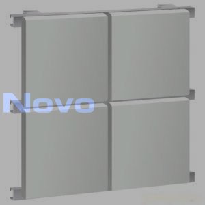 Потолочные кассеты металлические открытого типа 535х535, 0,7 мм, порошковое покрытие 