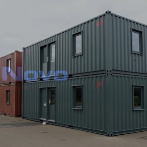Двухэтажное модульное здание МЗ-32 из 8 БК (сэндвич) 