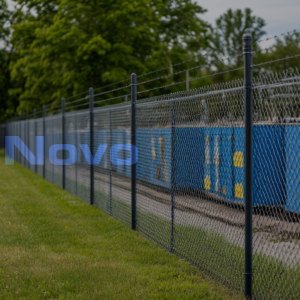 Забор для газового оборудования из сетки рабица ЗАБ - 41 