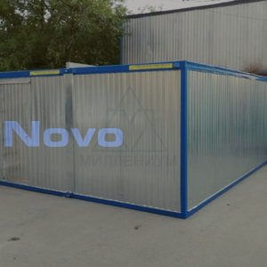 Модульный штаб строительства МЗ-15 из двух контейнеров 