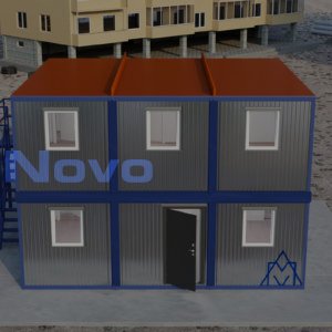Двухэтажное модульное здание МЗ-41 из 6-ти блок контейнеров 