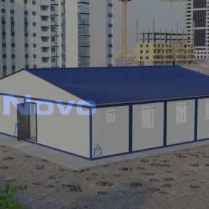 Двухэтажное модульное здание МЗ-01 из 6-ти блок контейнеров 