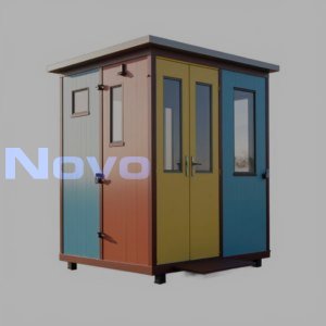 ПБК-03 ПВХ - модульный пост охраны, отделанный алюминиевыми композитными панелями 