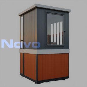ПБК-02 ПВХ - небольшой модульный пост охраны из цветного профлиста C8 