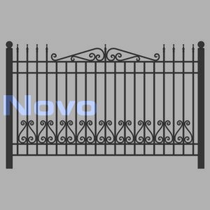 Сварной забор с элементами ковки "Премиум Узор"